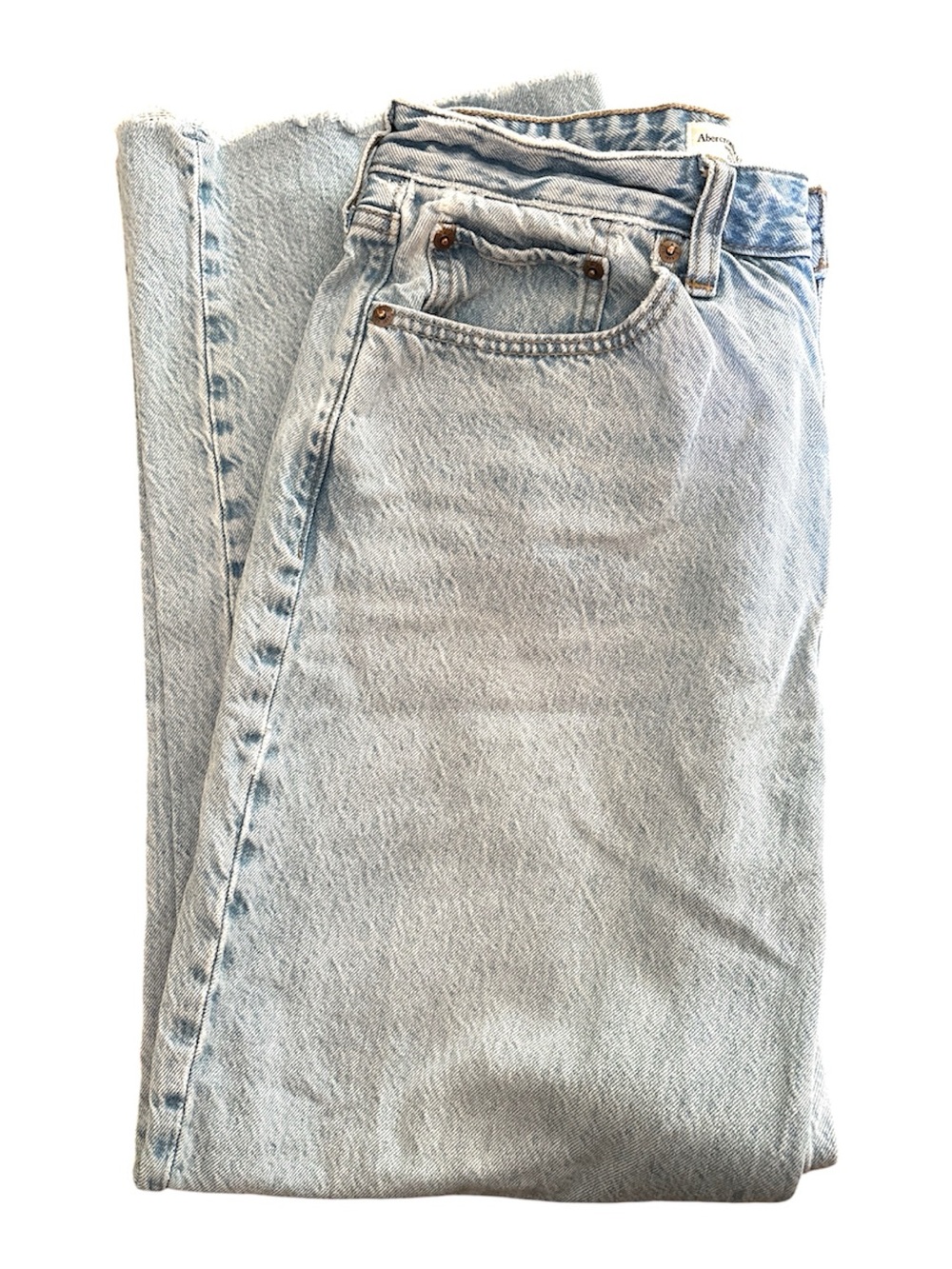 Abercrombie High Rise Loose Curve Love Jeans 28 Short